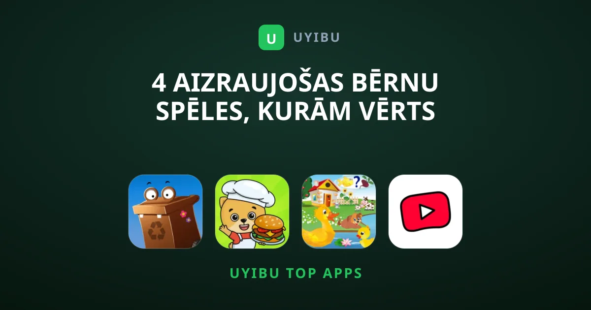4 aizraujošas Bērnu Spēles, Kurām Vērts Pievērst Uzmanību